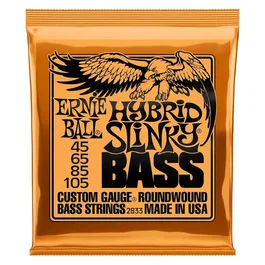 ERNIE BALL Jeu de cordes pour basse électrique Slinky Hybrid 45-105