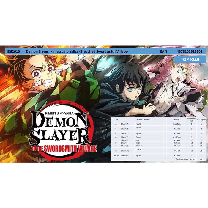 Ichiban Kuji Banpresto Demon Slayer Kimetsu no Yaiba - Lot de 80 prix dont figurines Ichibansho Ichiban Kuji Banpresto Demon Slayer Kimetsu no Yaiba - Lot de 80 prix dont figurines Ichibansho