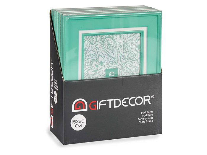 Giftdecor Porte-photos 15x20 cm Menthe (Set de 24)