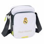 SAFTA Bandolera Real Madrid 25/26 - Sac Bandoulière 16x6x22 cm avec Compartiment à Fermeture Éclair et Poche Frontale