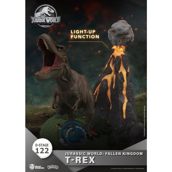 Beast Kingdom Figurine Dstage Jurassic World ABS/PVC 12cm Pile CR2032