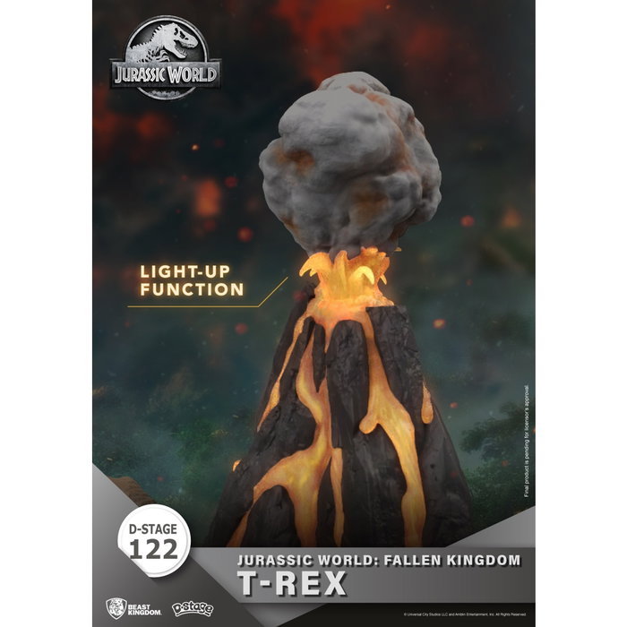 Beast Kingdom Figurine Dstage Jurassic World ABS/PVC 12cm Pile CR2032