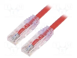 PANDUIT Cordon de raccordement Cat 6 U/UTP rouge 5m RJ45