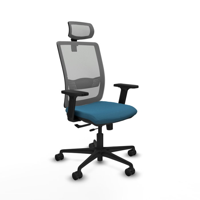 Piqueras Y Crespo Chaise de bureau Haches, Vert pétrole et Gris, mécanisme Sincro/Traslack Piqueras Y Crespo Chaise de bureau Haches, Vert pétrole et Gris, mécanisme Sincro/Traslack