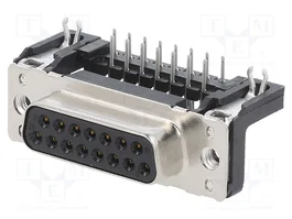 HARTING Connecteur D-Sub 15 broches femelle angulaire 90°