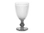 Vivalto Verre Diamant Transparent Pied Antracite 256 ml 7.8x15.1x7.8 cm (Set de 36)