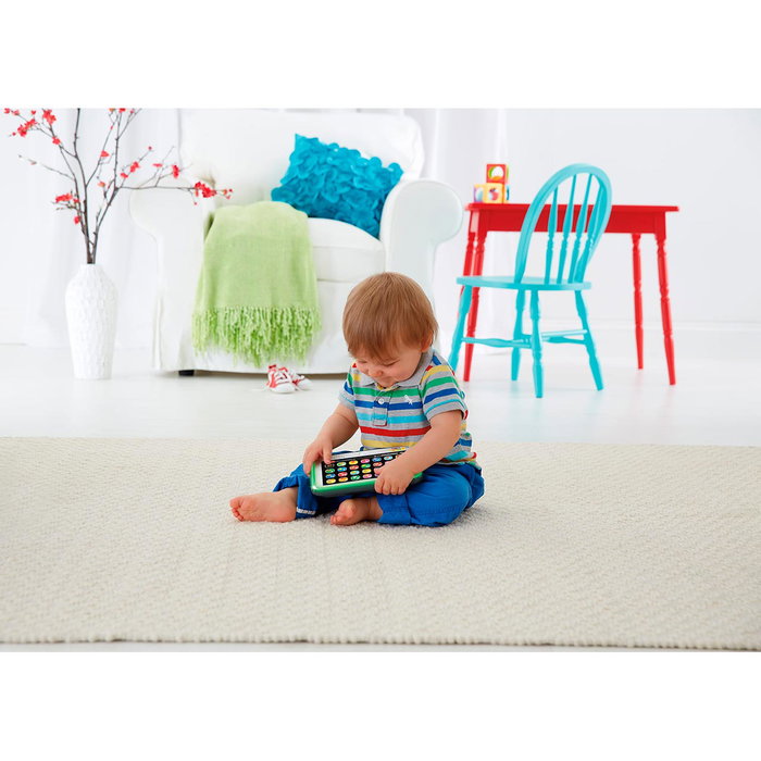 Fisher-Price Mon Premier Tableau Découvertes Smart Stages - Tablette Interactive d'Apprentissage avec 100+ Sons, Lumière, 28 Boutons - Bébé 12 Mois et Plus