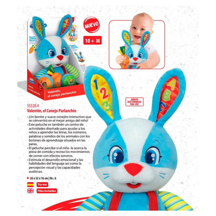 CLEMENTONI Valentin el Conejo Parlanchin CLEMENTONI Valentin el Conejo Parlanchin