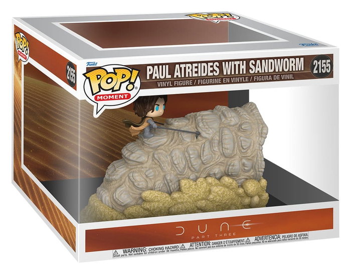 Funko POP! Moment Paul Atreides avec ver des sables Dune, troisième partie