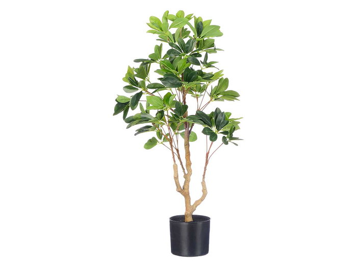Ibergarden Maceta Plante Feuilles Allongées 90 cm Vert Noir 40x95x40 cm Plastique (Set de 4)