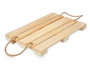 Giftdecor Bandeja Palet avec Anses Corde 42x3x28 cm Bois Pin Naturel (Set de 12)