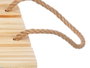 Giftdecor Bandeja Palet avec Anses Corde 42x3x28 cm Bois Pin Naturel (Set de 12)