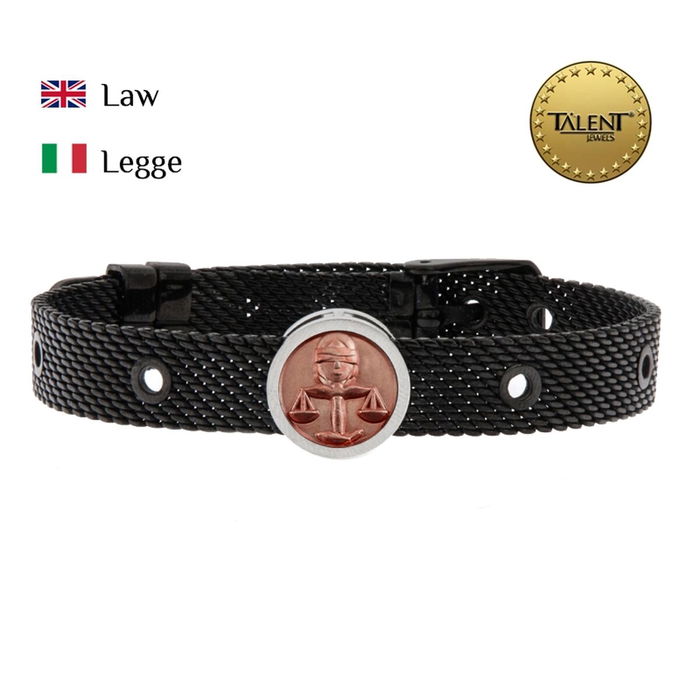Bracelet Unisexe Law Talent Jewels TJA-2-05-02-2-235 Noir