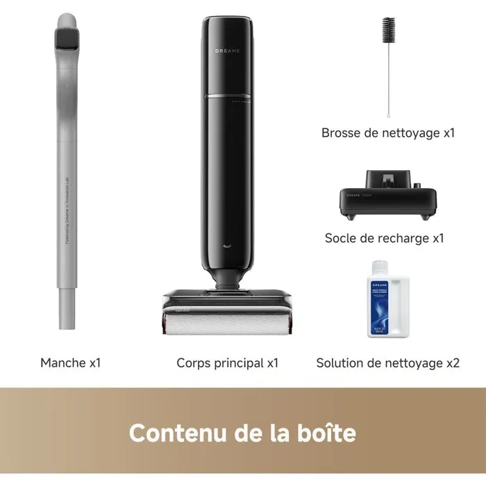Dreame T12 Pro - Aspirateur Laveur Ultra-fin 25 000 Pa