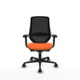 PIQUERAS Y CRESPO Chaise Mardos Synchrone/Traslack Orange et Noir