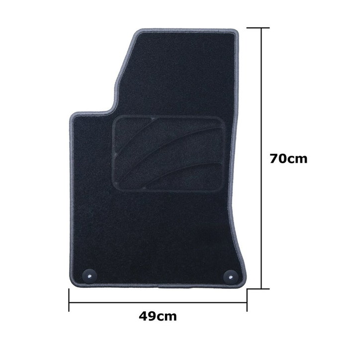 Set de tapis de voitures OCC Motorsport OCCIF0003GD Gris foncé Infinity Q30 5 Pièces