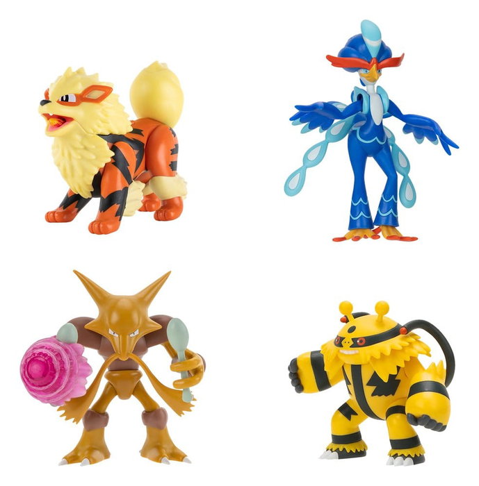 Jazwares Pokémon Battle Feature Figure Assortiment de 4 Figurines ver. 20