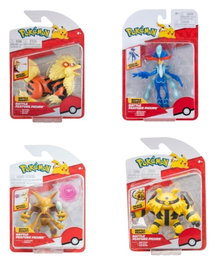 Jazwares Pokémon Battle Feature Figure Assortiment de 4 Figurines ver. 20