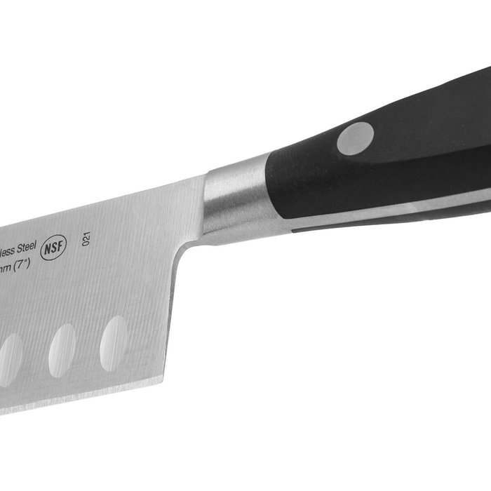 Couteau Santoku Arcos serie riviera Noir Acier polyoxyméthylène 18 cm