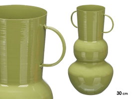 Giftdecor Vase Boule Vert 30 cm Métal (Set de 6)