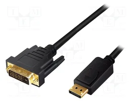LOGILINK Câble DisplayPort vers DVI-D (24+1) 1m