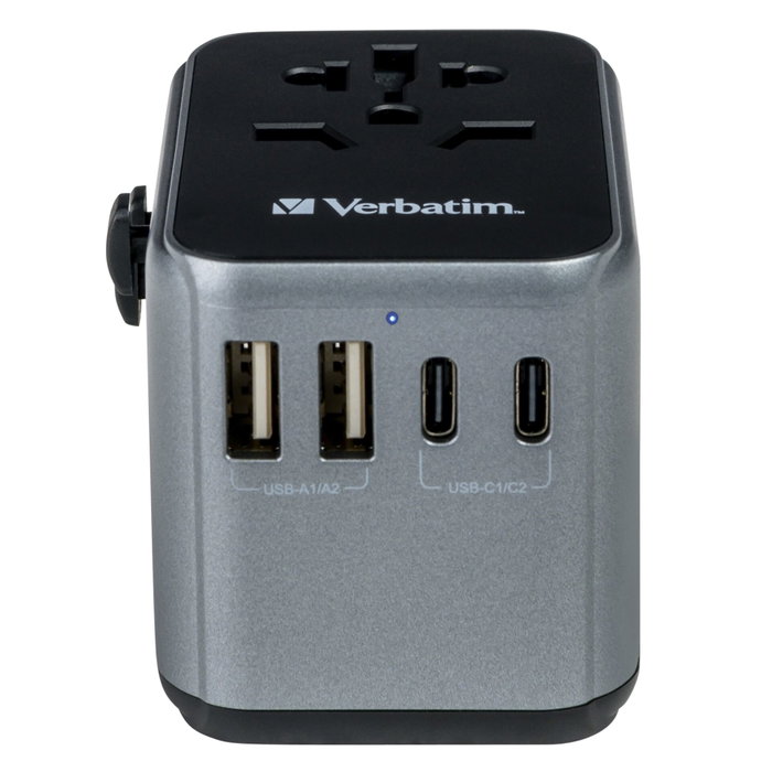 Verbatim UTA-03 Adaptateur de Voyage Universel USB-C 30W Verbatim UTA-03 Adaptateur de Voyage Universel USB-C 30W