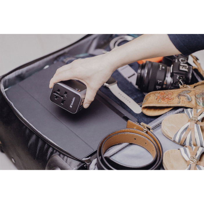 Verbatim UTA-03 Adaptateur de Voyage Universel USB-C 30W Verbatim UTA-03 Adaptateur de Voyage Universel USB-C 30W