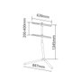 Holmios Support de pied pour TV 32-70 pouces Noir