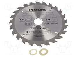 PROLINE Scie circulaire Ø 200mm 24 dents pour bois