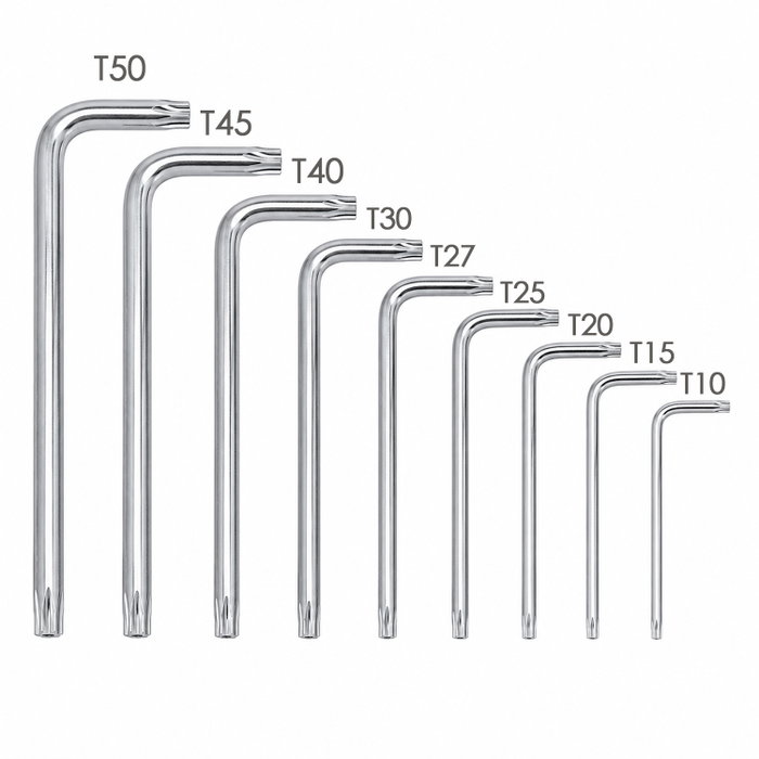 WOLFPACK LINEA PROFESIONAL Jeu de clés Torx en L 9 pièces WOLFPACK LINEA PROFESIONAL Jeu de clés Torx en L 9 pièces