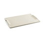 Quid Plateau Rectangulaire en Céramique Mineral Gres Beige Texturisé 35x23 cm (6 Unités)