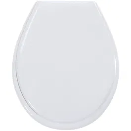 Gelco Abattant WC First Blanc - Polypropylène Déclipsable - Fixation Universelle Entraxe 43.5 cm x 36.5 cm