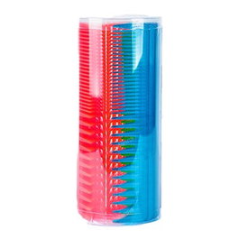 Bifull Lot de 24 peignes à double pointe, couleurs variées