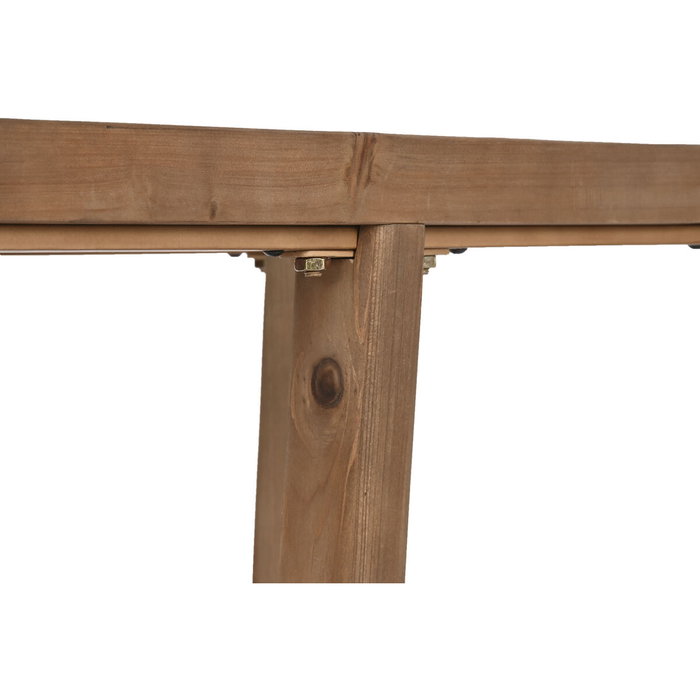 Table d'appoint Home ESPRIT Marron Verre Sapin 58 x 58 x 60 cm