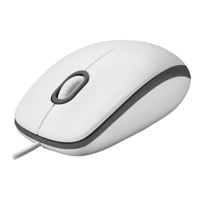 Logitech M100 Souris filaire Blanche