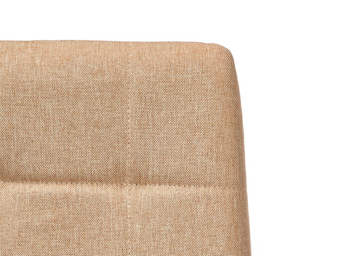 Giftdecor Chaise à Dossier Haut en Lin Beige 64x10x43 cm (Set de 4)