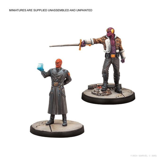 Asmodee Marvel Crisis Protocol Cabal Jeu de Société - Pack Affiliation Camarilla avec Figurines et Cartes