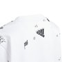 Sweat-shirt sans capuche fille Adidas Jg Bluv Q3Sweat Blanc