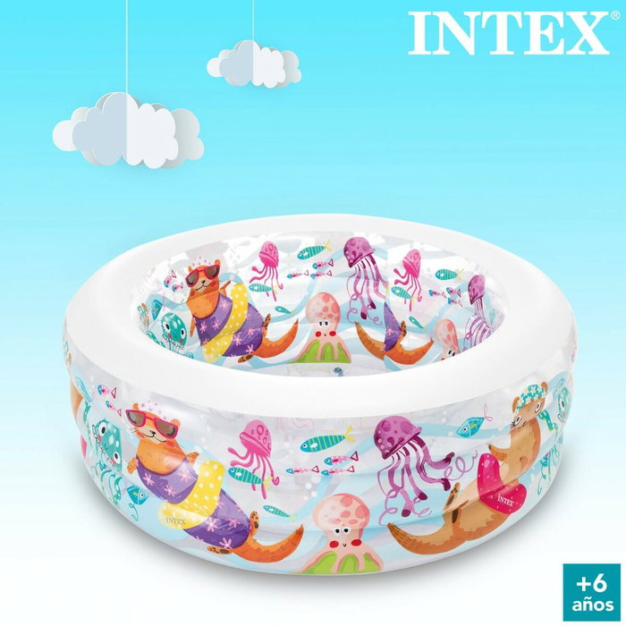 Pataugeoire gonflable pour enfants Intex Verseau 360 L 152 x 56 x 152 cm (3 Unités)
