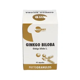 WAYDIET NATURAL PRODUCTS Ginkgo Biloba phytogranulos 45 capsules
