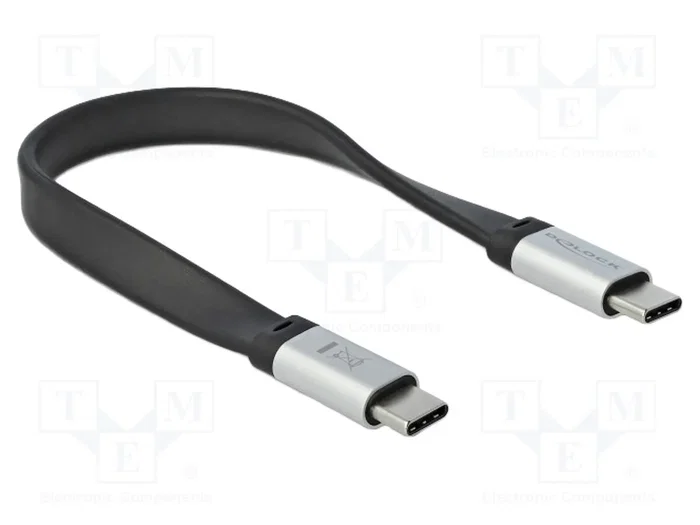 DELOCK Câble USB-C vers USB-C 0,22m 10Gbps DELOCK Câble USB-C vers USB-C 0,22m 10Gbps