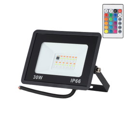 Projecteur LED RGBW avec télécommande 30 W