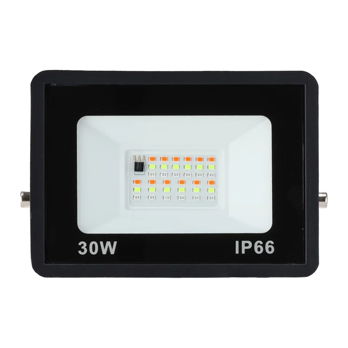 Projecteur LED RGBW 30W avec Télécommande Extérieur IP65 120°