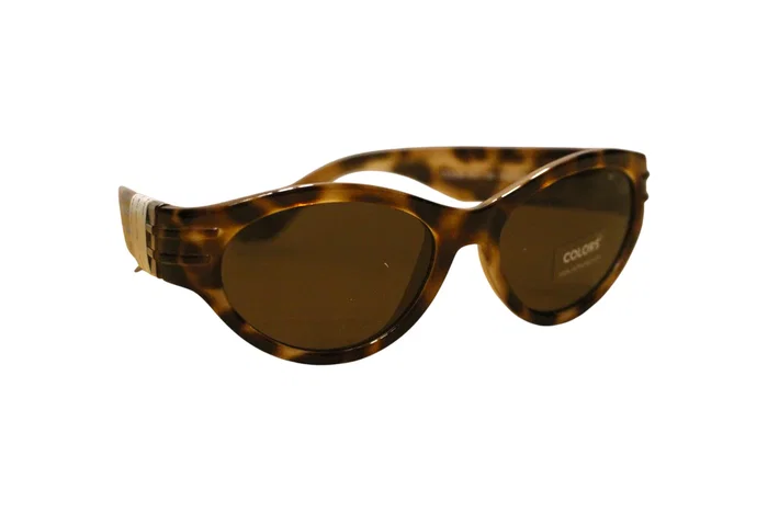 Benetton Lunettes de soleil imprimé œil de chat marron Unisexe Benetton Lunettes de soleil imprimé œil de chat marron Unisexe