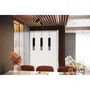 LOOPEZ Lâmpada Colgante "Loopez 1" (SOL-SL.0946) - Lampe suspendue noire mate avec finition chromée, cuivrée ou dorée - Collection minimaliste