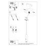 LOOPEZ Lâmpada Colgante "Loopez 1" (SOL-SL.0946) - Lampe suspendue noire mate avec finition chromée, cuivrée ou dorée - Collection minimaliste