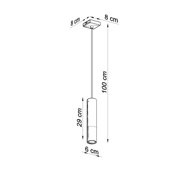 LOOPEZ Lâmpada Colgante "Loopez 1" (SOL-SL.0946) - Lampe suspendue noire mate avec finition chromée, cuivrée ou dorée - Collection minimaliste