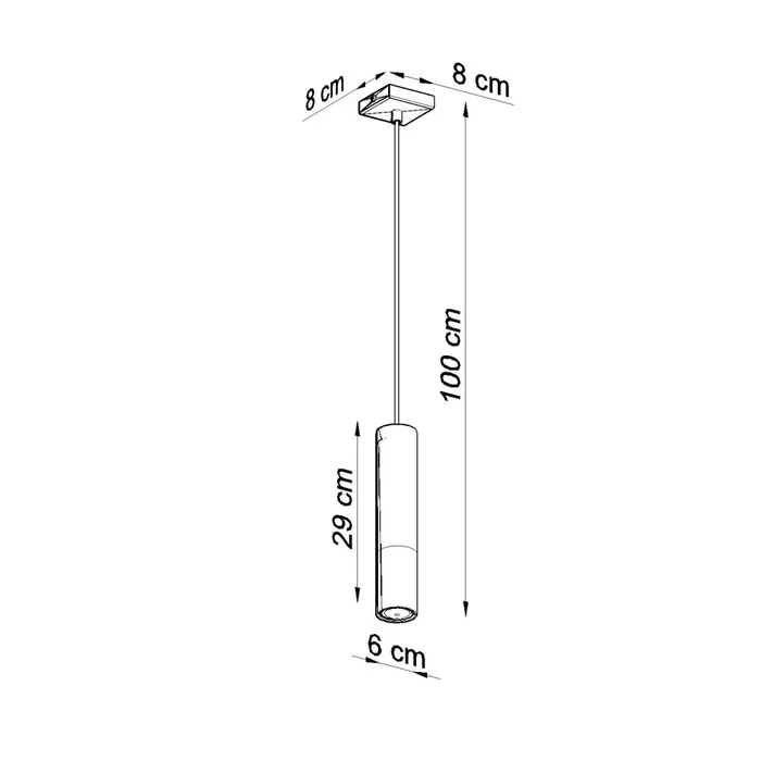 LOOPEZ Lâmpada Colgante "Loopez 1" (SOL-SL.0946) - Lampe suspendue noire mate avec finition chromée, cuivrée ou dorée - Collection minimaliste