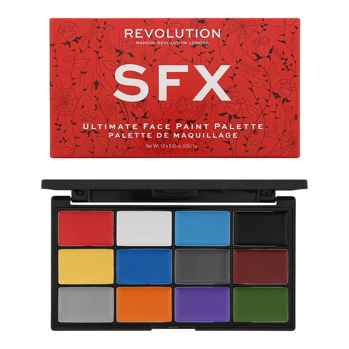 Makeup Revolution SFX Palette de Maquillage pour le Visage, 12 Nuances, 12 g Makeup Revolution SFX Palette de Maquillage pour le Visage, 12 Nuances, 12 g