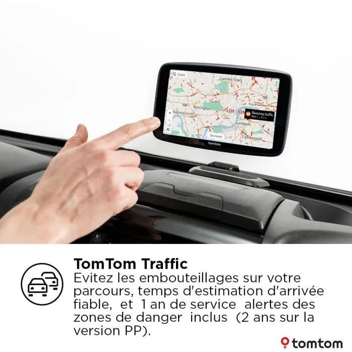 TomTom GO Camper Max 2ème génération Premium Pack - GPS 7" pour Camping-car, Caravane et Voiture - Cartes Monde - Services Premium 12 mois